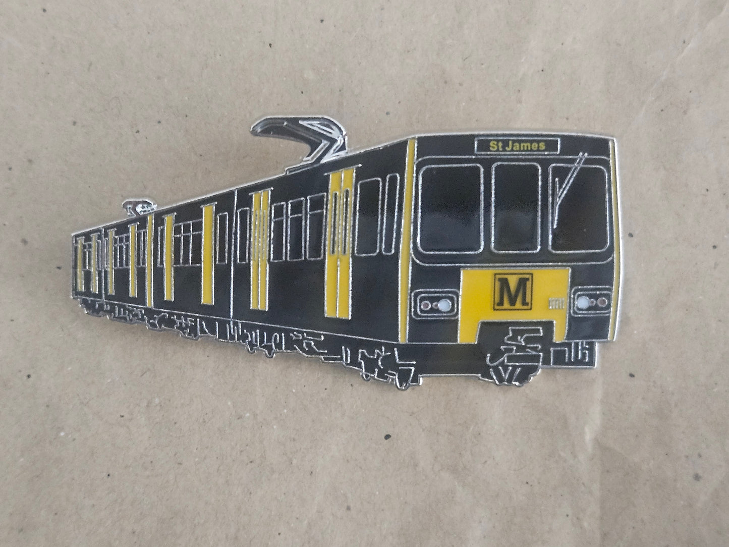 Tyne and Wear Metro (4 Destinations) Enamel Brooch Pin Badge