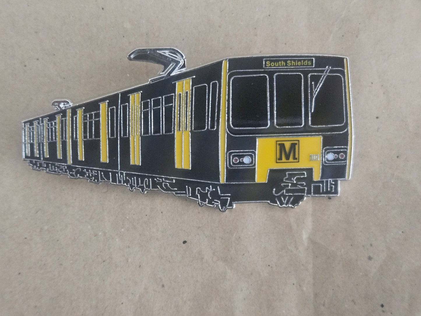 Tyne and Wear Metro (4 Destinations) Enamel Brooch Pin Badge