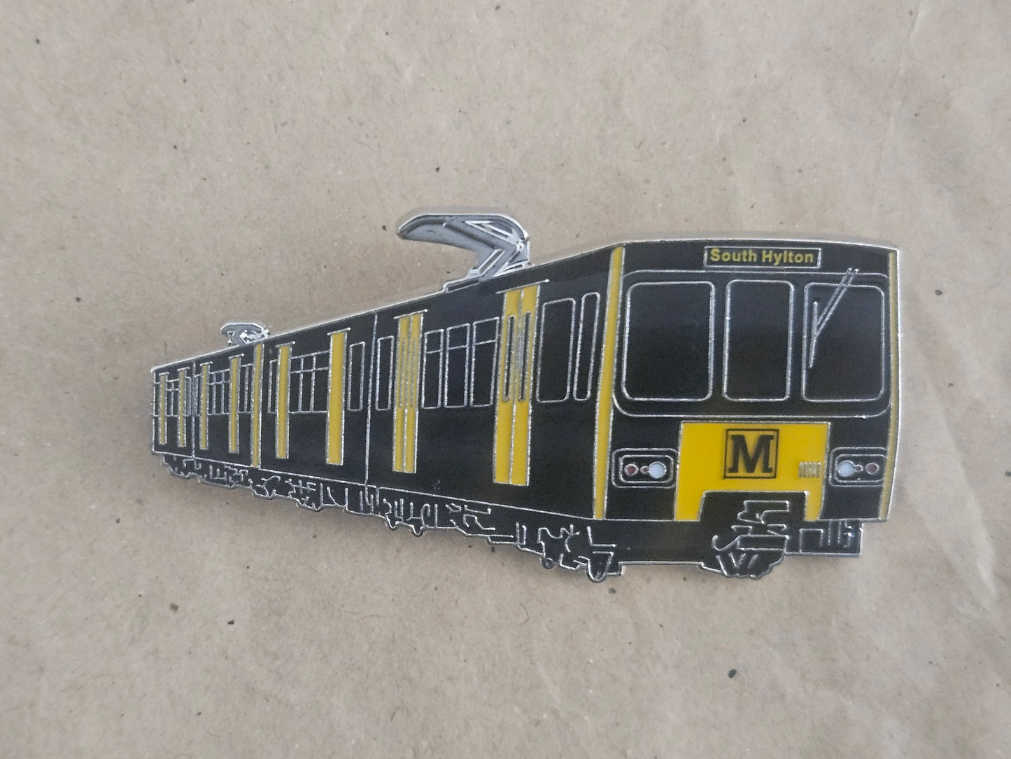 Tyne and Wear Metro (4 Destinations) Enamel Brooch Pin Badge