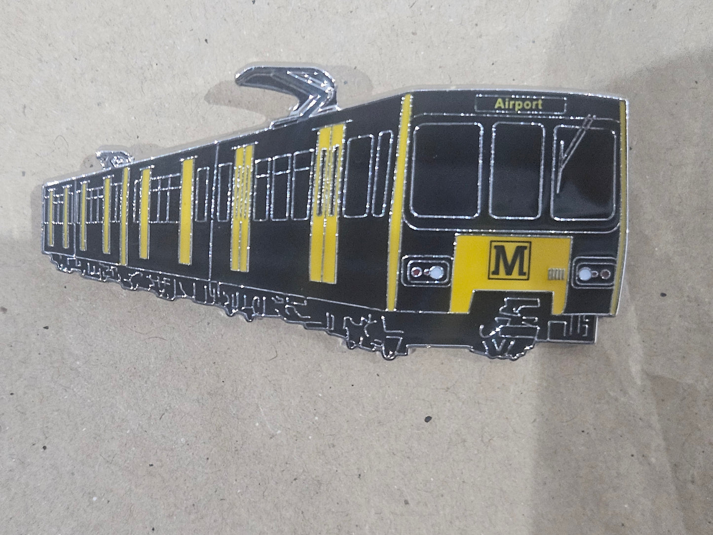 Tyne and Wear Metro (4 Destinations) Enamel Brooch Pin Badge