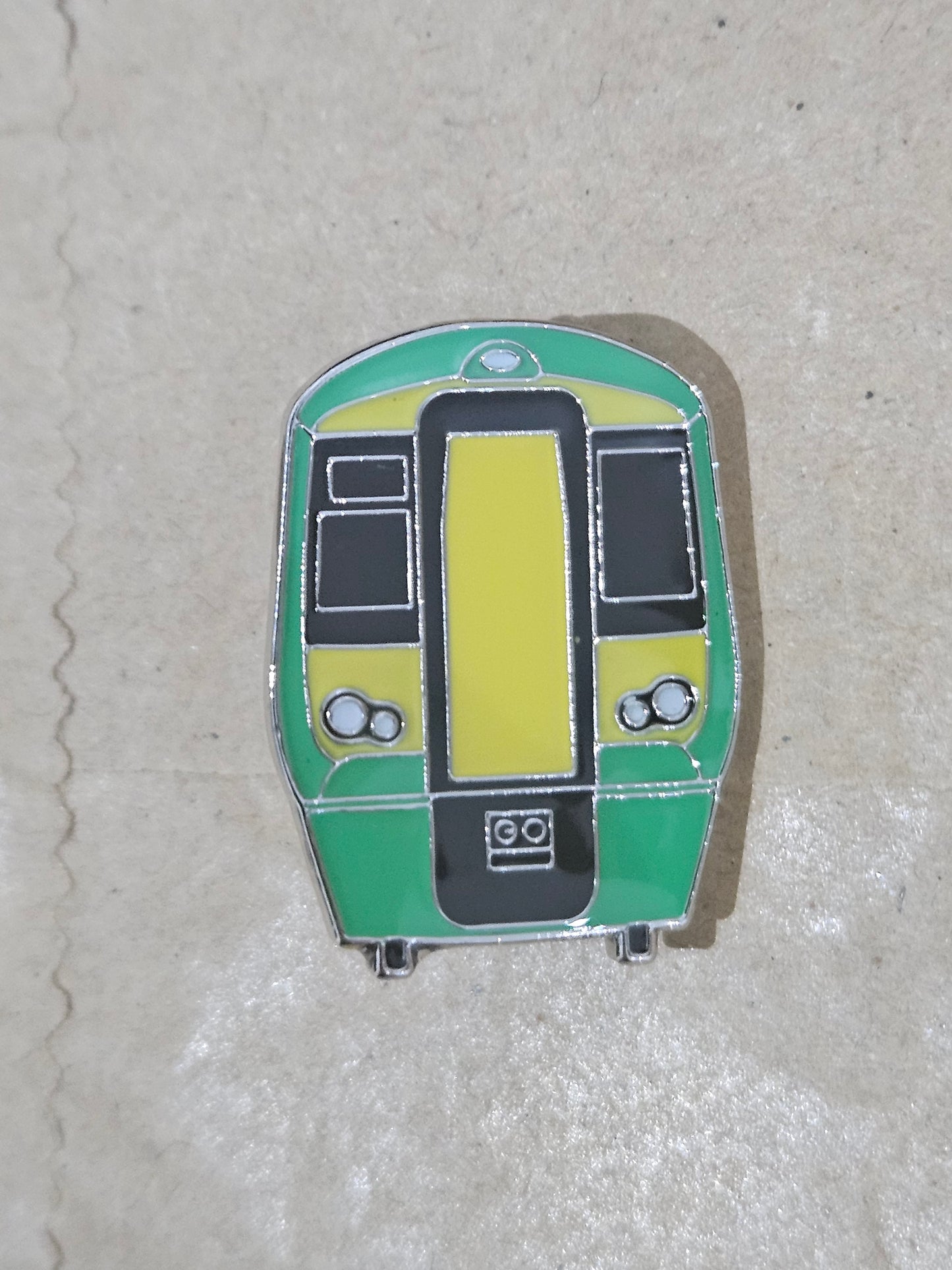 Southern Class 377 Front View Butterfly Pin Badge