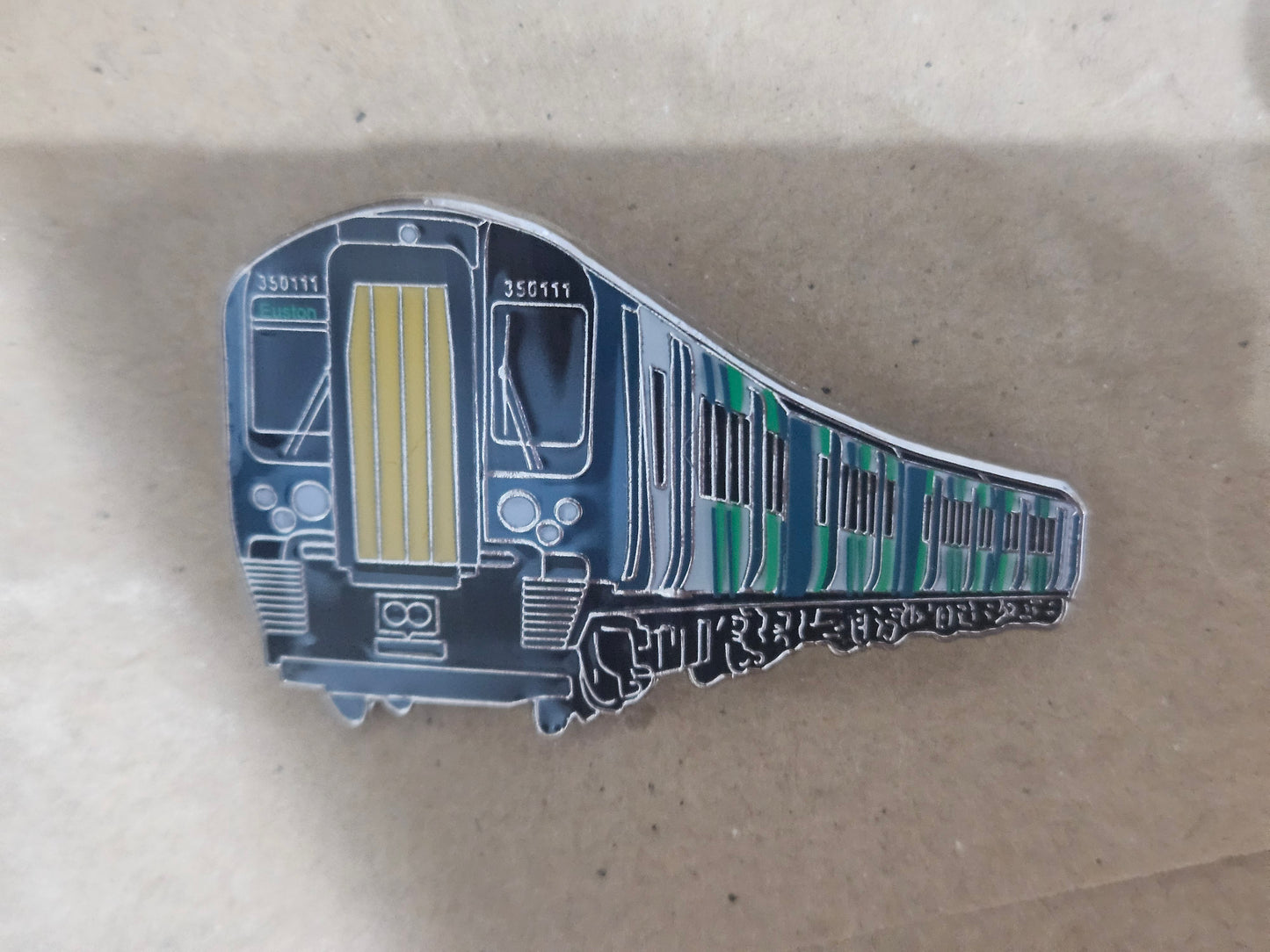 London NorthWestern Railway Class 350 Enamel Brooch Pin Badge