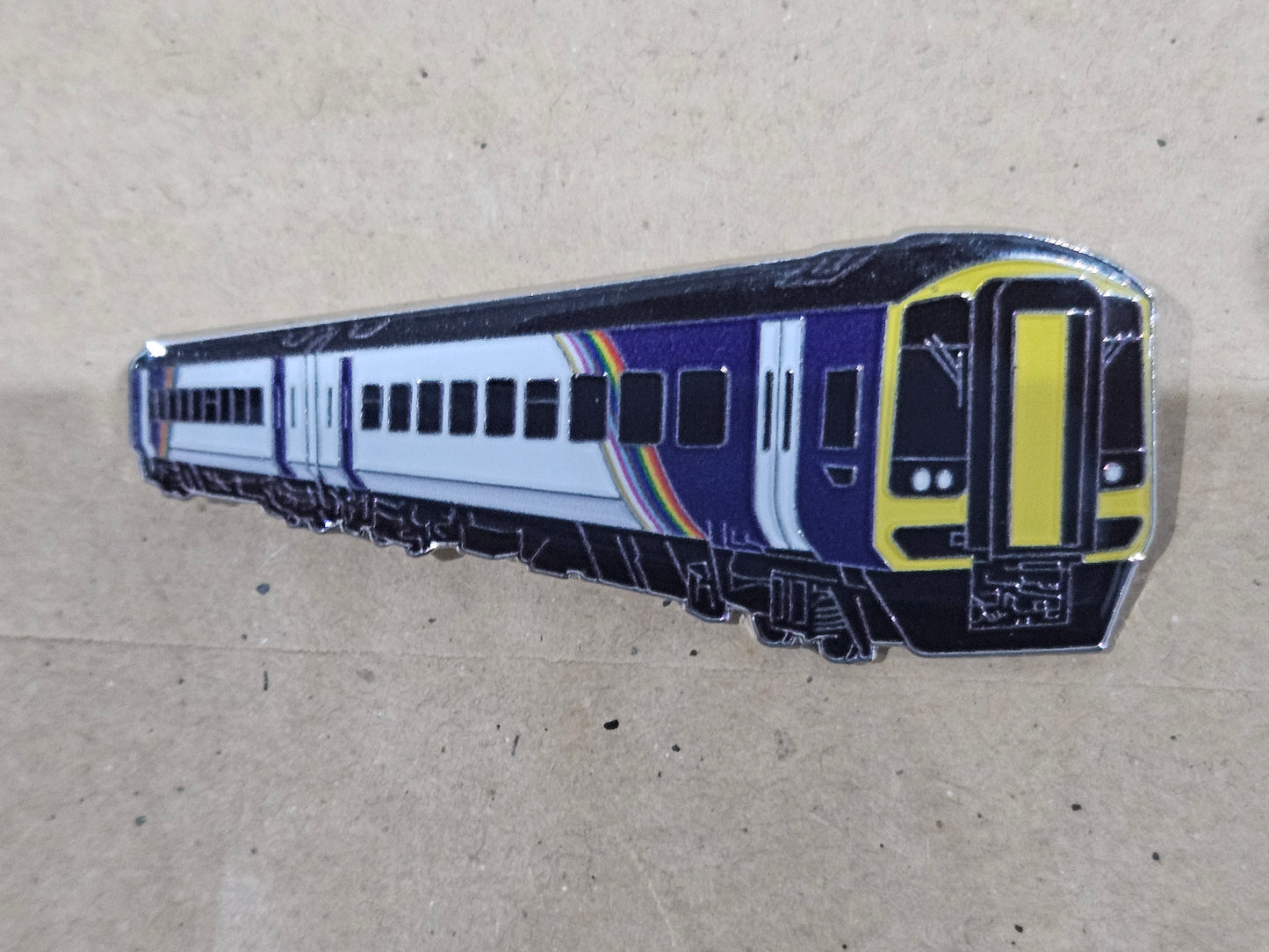 EMR Class 158 Pride Enamel Brooch Pin Badge