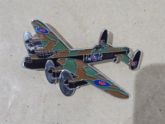 Lancaster Bomber Enamel Brooch Pin Badge