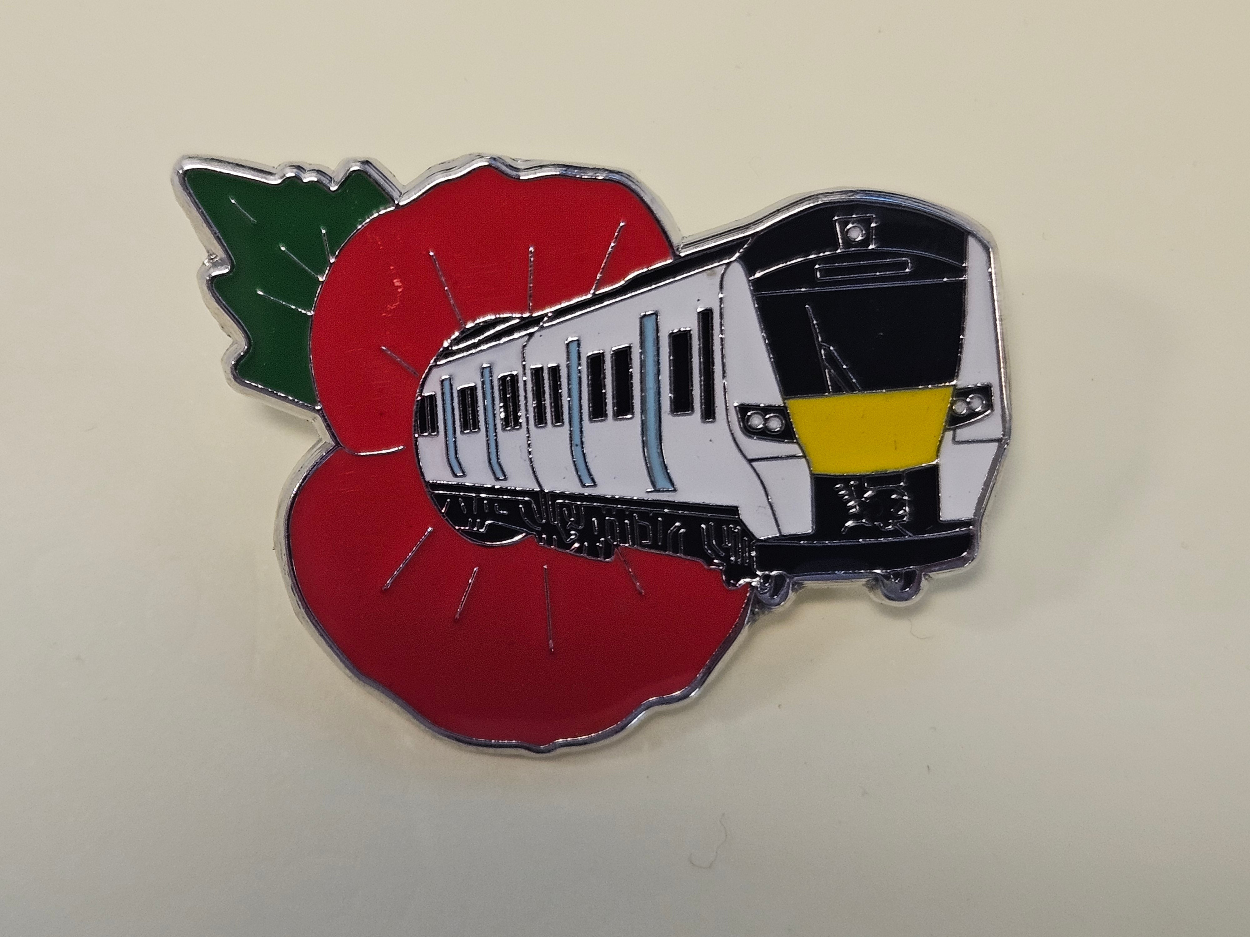 Thameslink Class 700 (Poppy Appeal) Brooch Pin Badge – Transport Badges ...