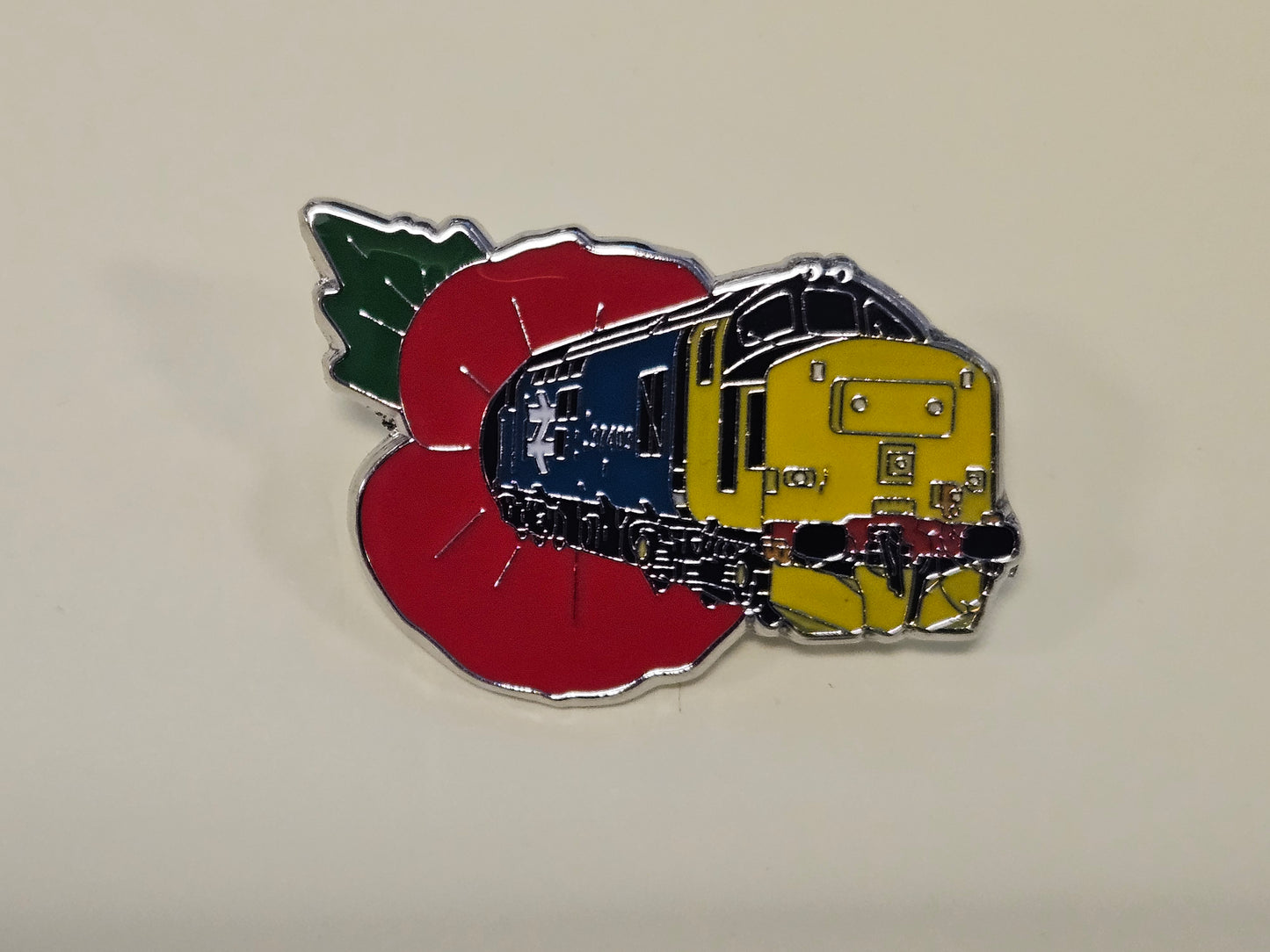 BR Large Logo Class 37 (Poppy Appeal) Brooch Pin Badge