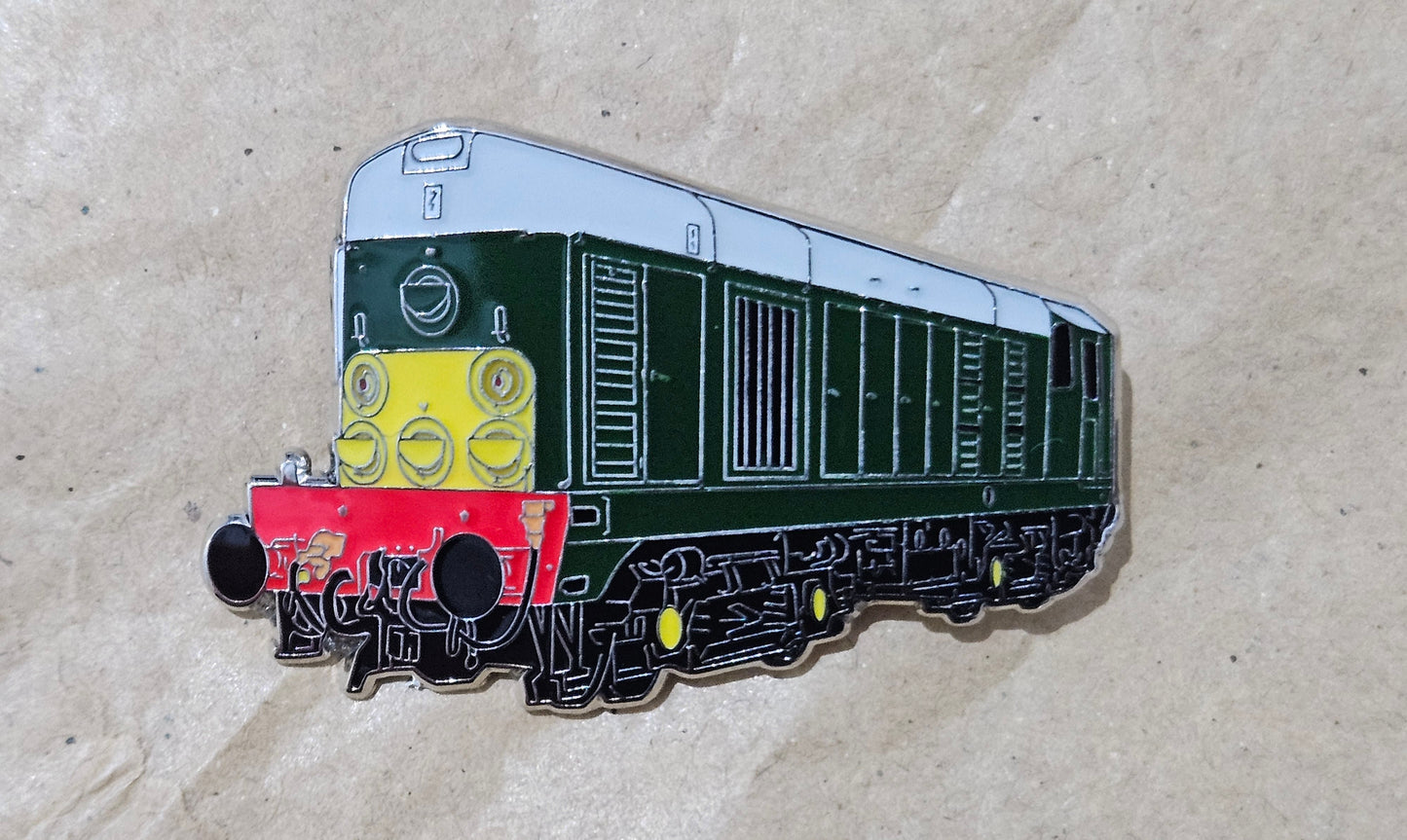 BR Green Class 20 Enamel Brooch Pin Badge