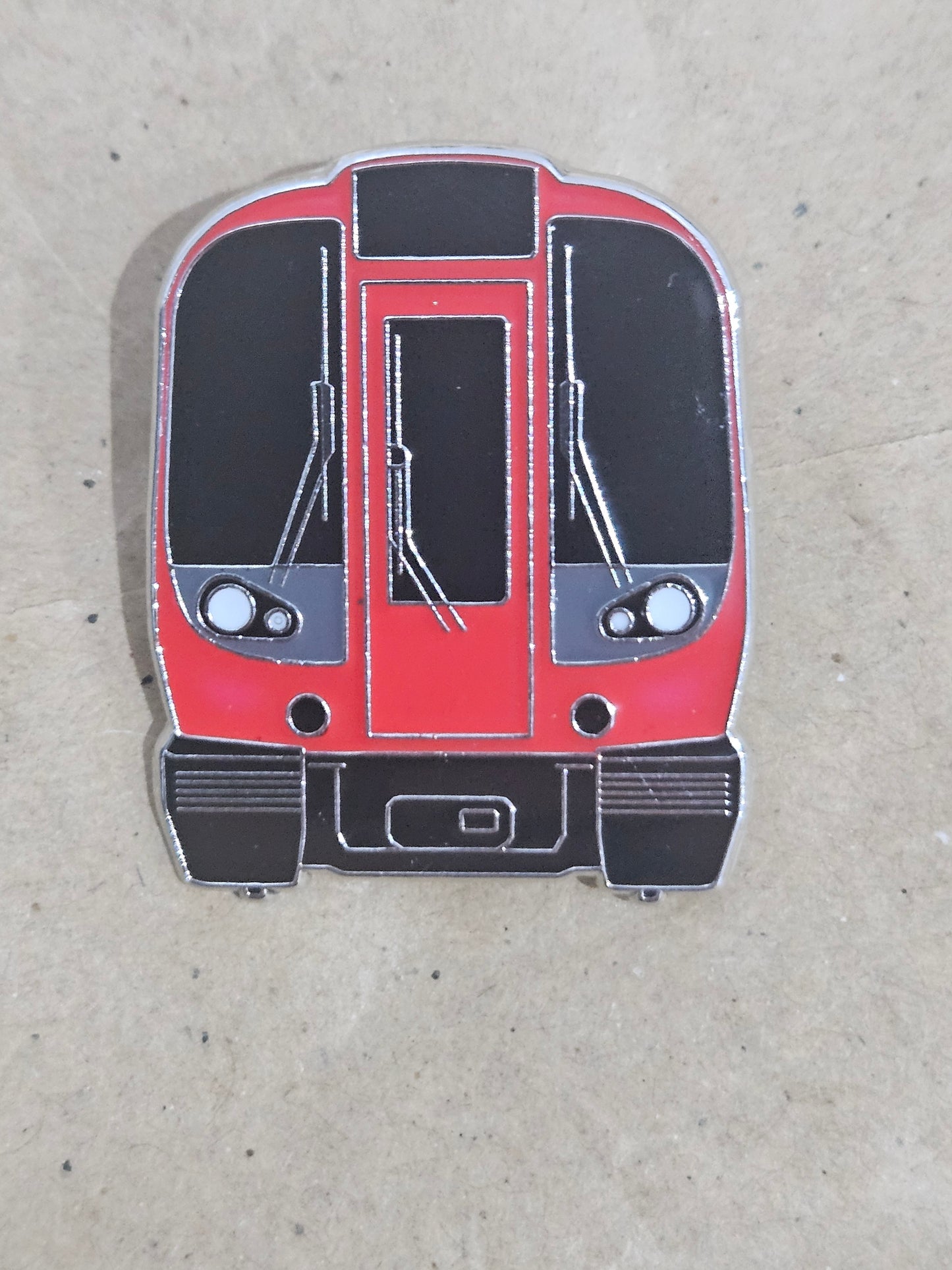 London Underground S Stock Front View Brooch Pin Badge