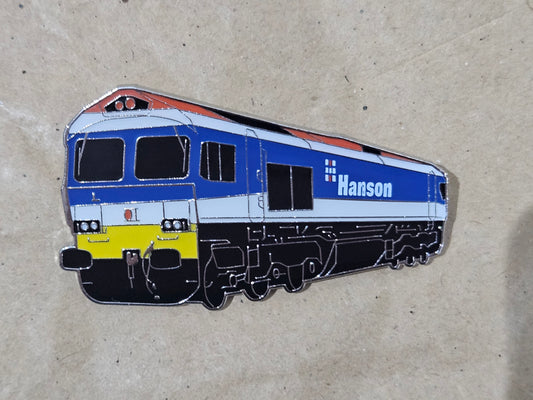 Hanson Class 59 Enamel Brooch Pin Badge