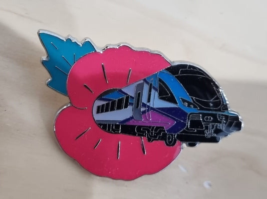 TPE Mark 5A Driving Trailer (Nova 3) Poppy Butterfly Pin Badge